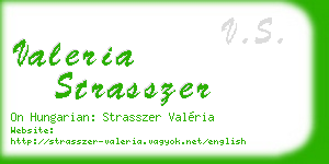valeria strasszer business card